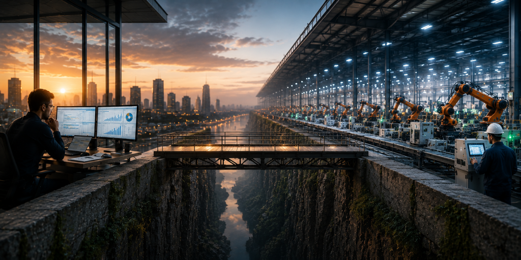 MES bridging the gap between ERP planning and IoT-enabled shop-floor operations