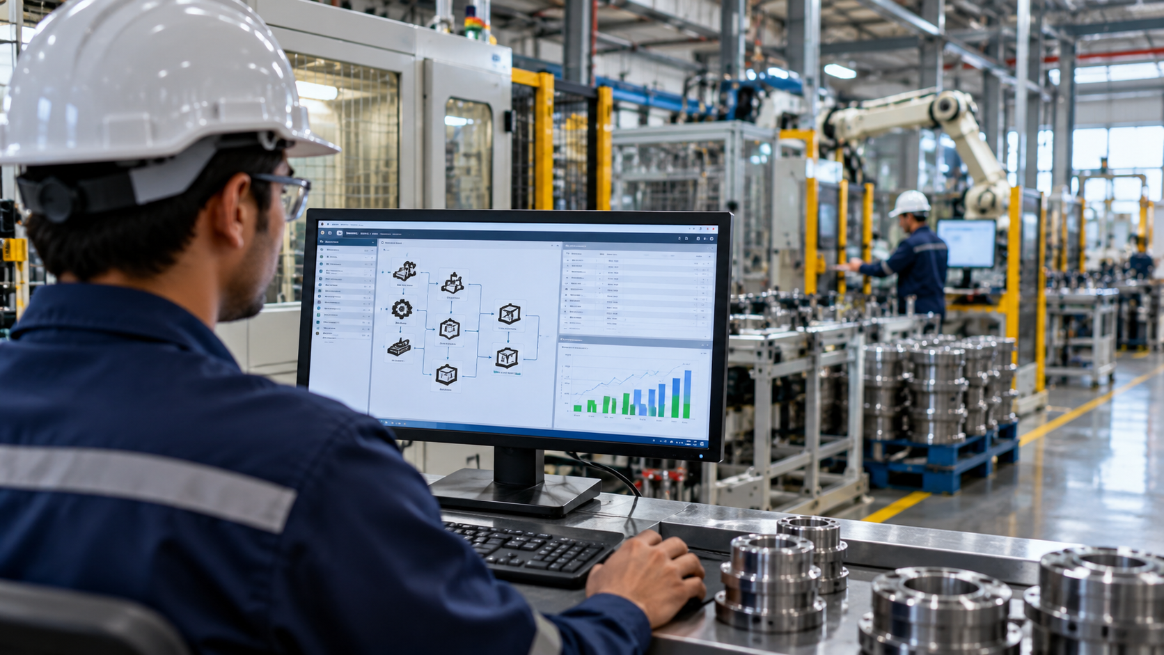 MES production tracking and traceability showing manufacturing processes, quality inspection, and product genealogy.